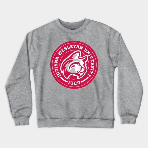 Indiana Wesleyan - Wildcats Crewneck Sweatshirt by Josh Wuflestad